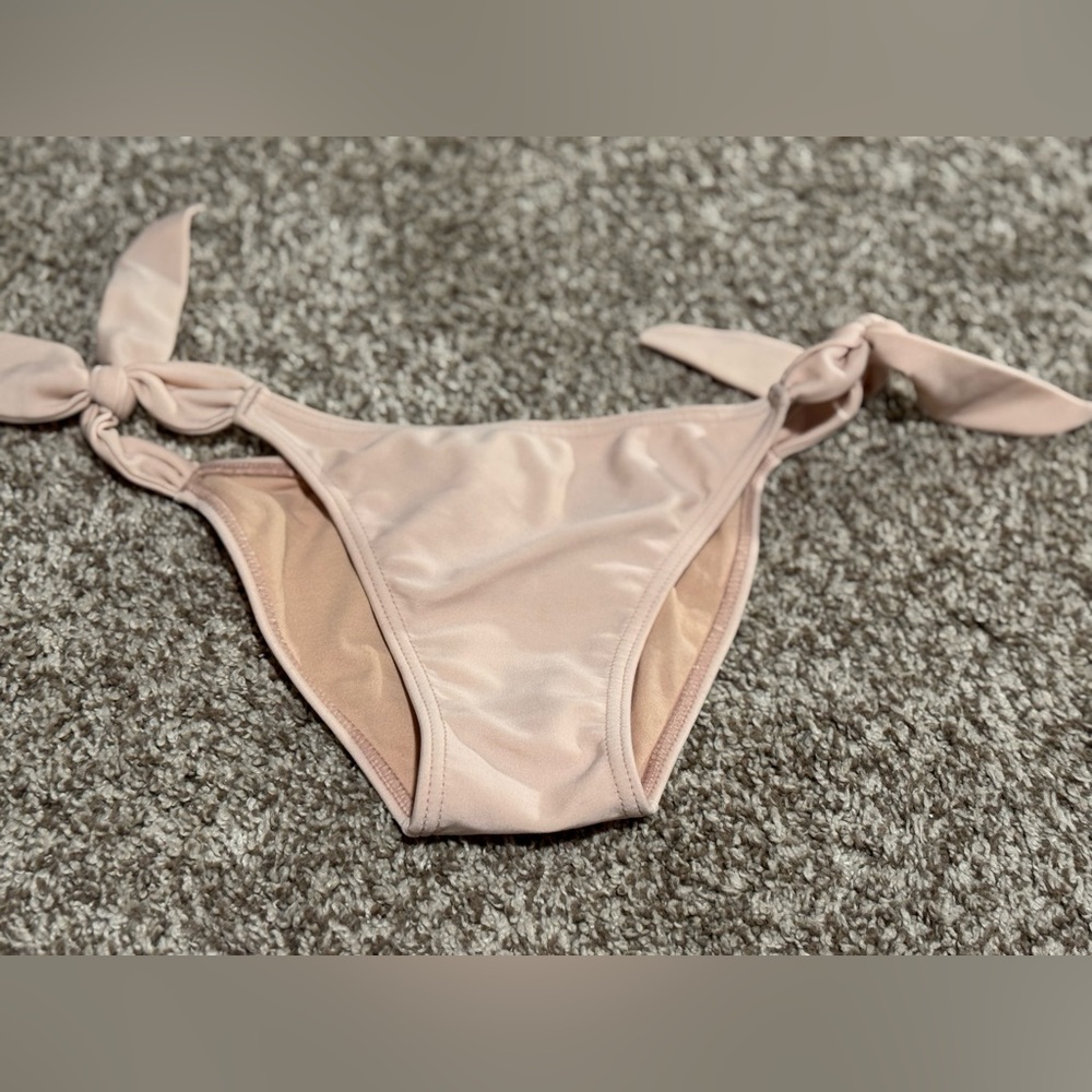Rosa Cha Pink Bikini Bottom with Side Ties Size M (fits like S). Runway sample